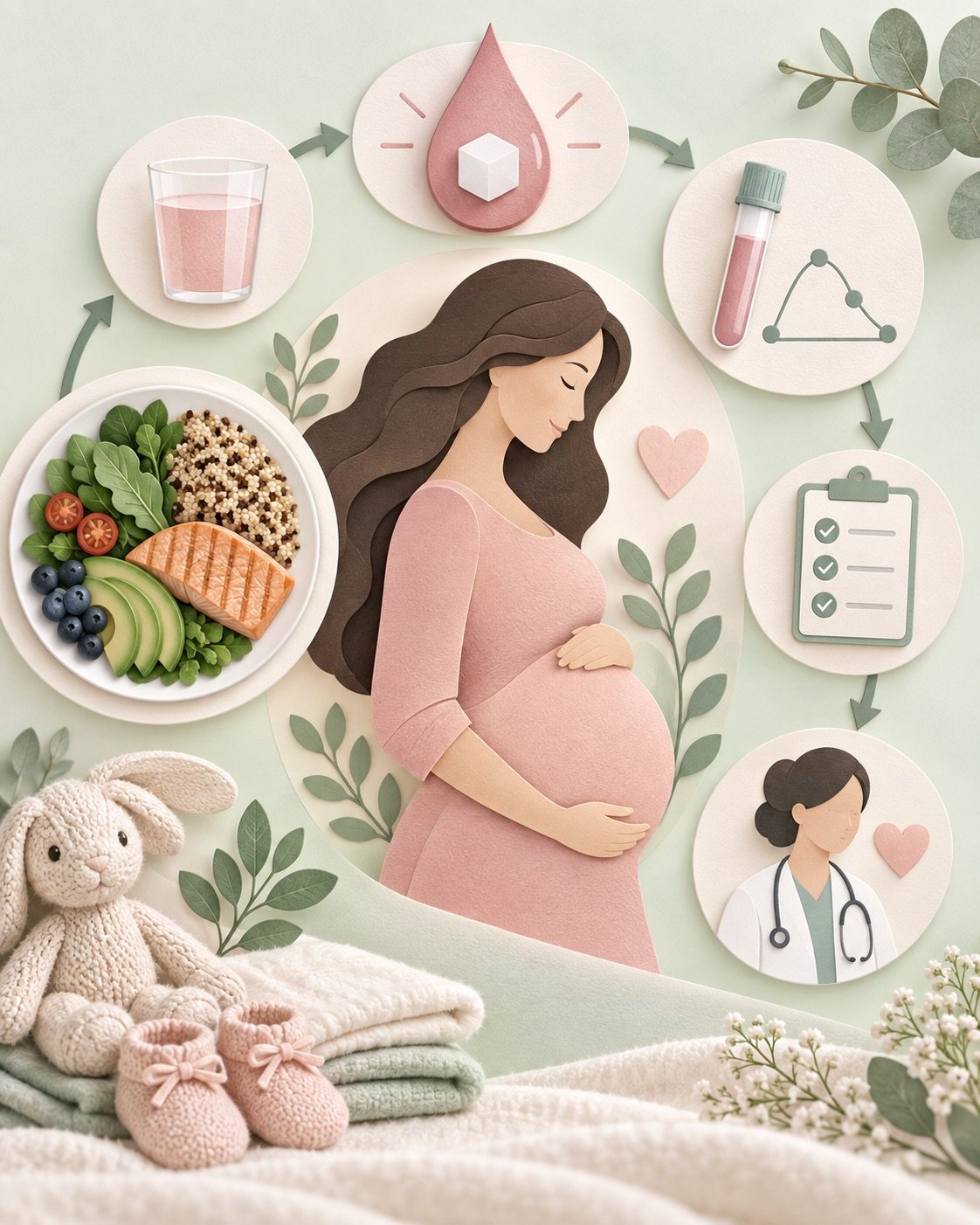 Illustration for Eating Well in Pregnancy: A Flexible, Safe Approach